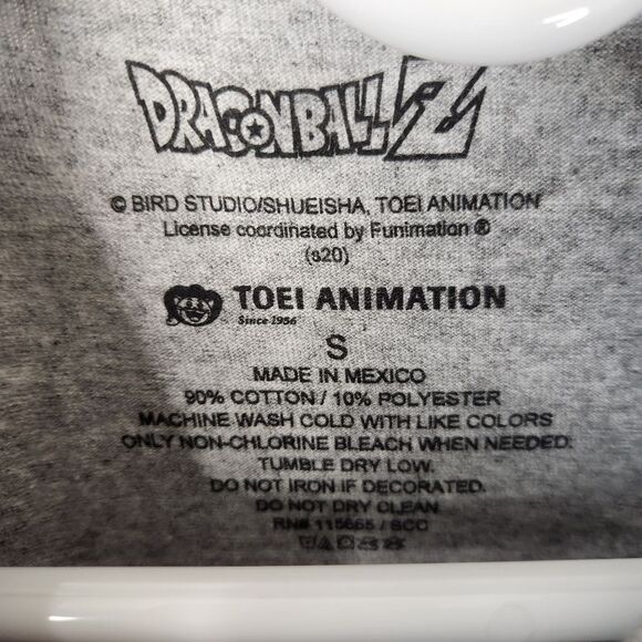 DragonBall Z Mens Short Sleeve Heather Gray Master Roshi Print Tee Size Small - Picture 4 of 5